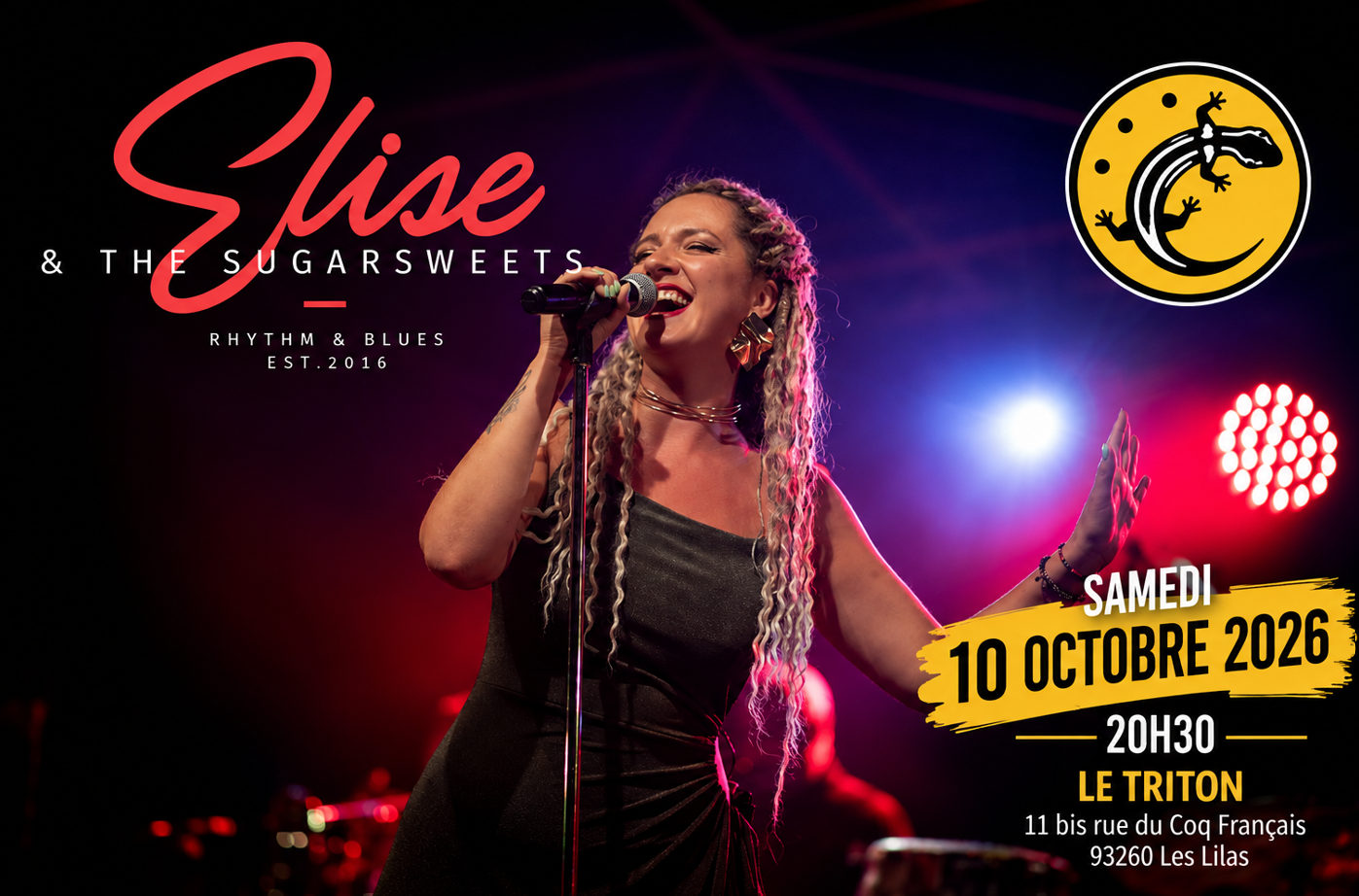 Elise & The Sugarsweets au Triton – 10 octobre 2026